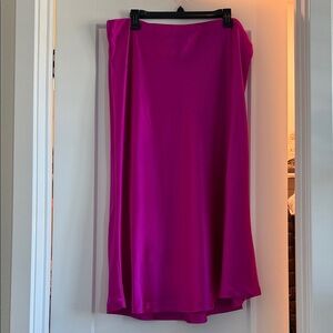 Fuchsia Midi Skirt - Women